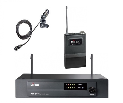 Mipro MR-818 Yaka Tipi UHF Kablosuz Mikrofon Seti