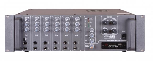 Mikafon B7632 300W-100V 4 Bölge Ses Ayarlı Mikser Amplifikatör