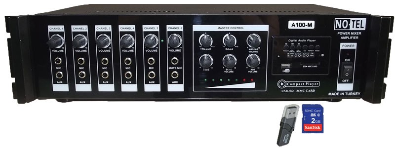 A-100M 100 WATT ANFİ USB'Lİ